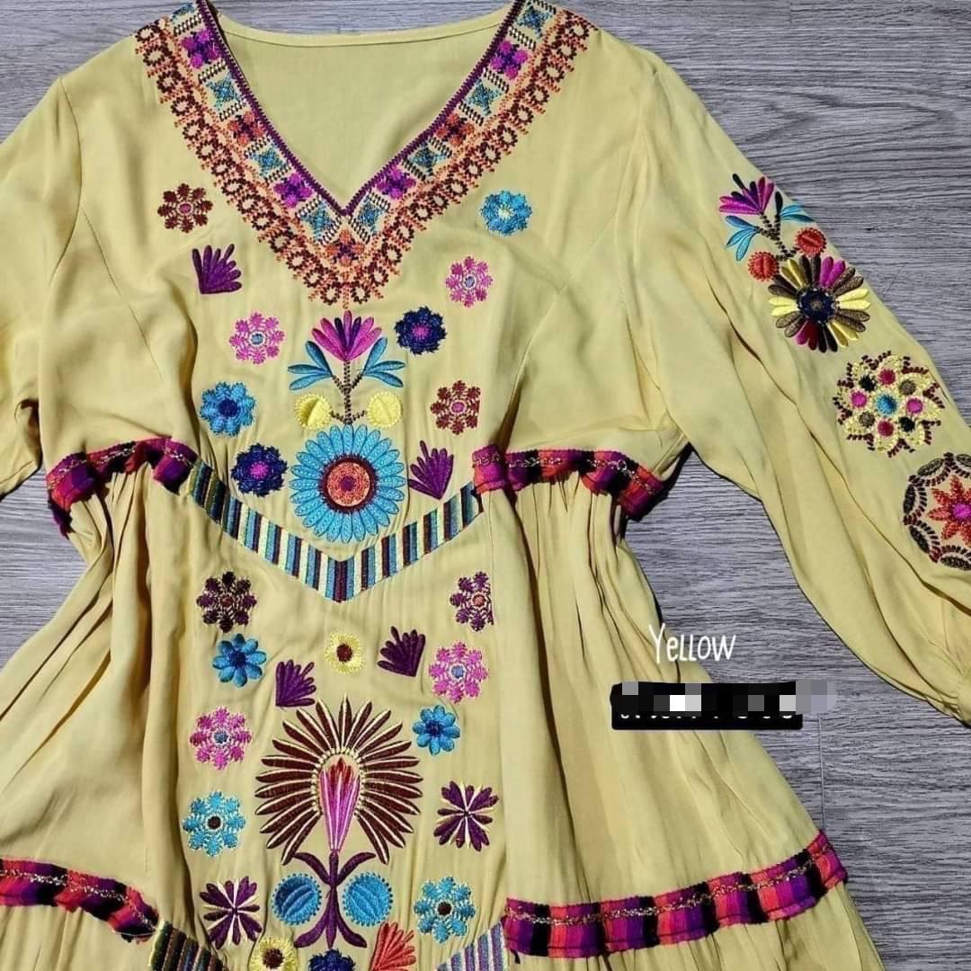 Kaya Embroidered Beachy Dress - Image 3