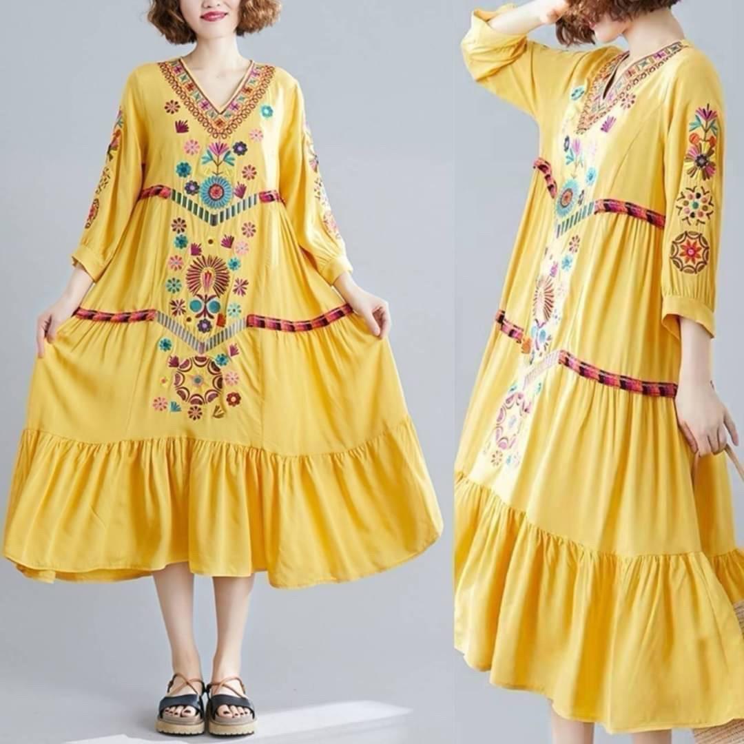 Kaya Embroidered Beachy Dress - Image 5