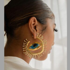 Evil Eye Hoops | Water Proof | Anti Tarnish