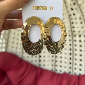 Gold Oval Earpiece