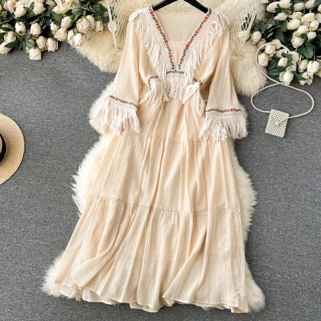 Tassel Long Dress (with inner)