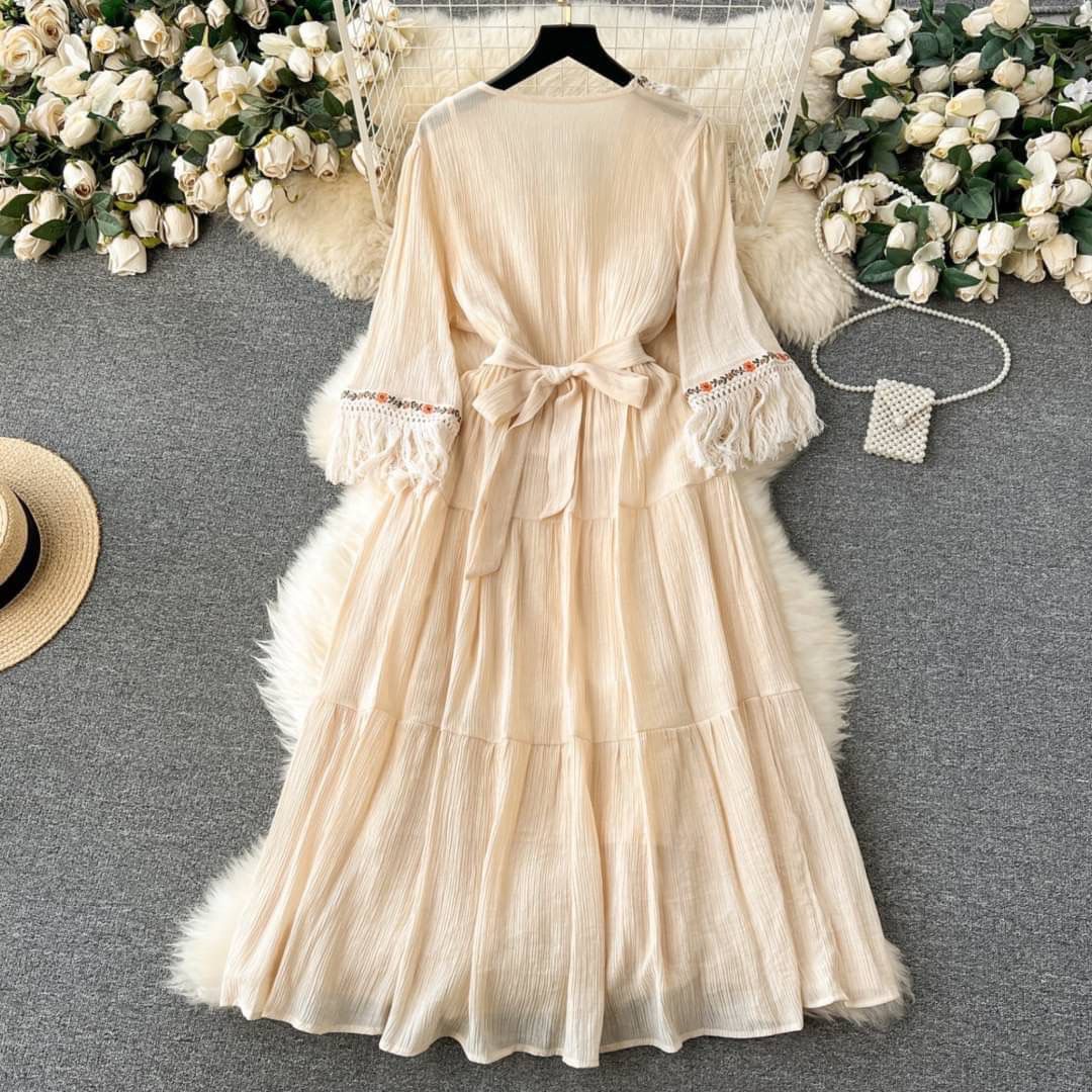 Tassel Long Dress (with inner) - Image 2